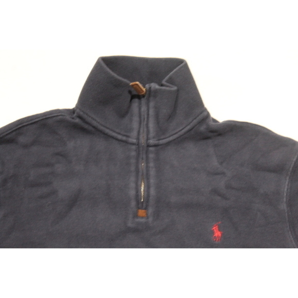 Polo Ralph Lauren Men Blue Sweatshirt Mock Neck Size Medium - Picture 3 of 9